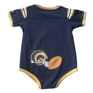 Retro St. Louis Rams NFL baby/toddler football jersey size 24 months navy gold